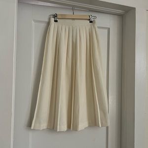 Vintage cream midi skirt